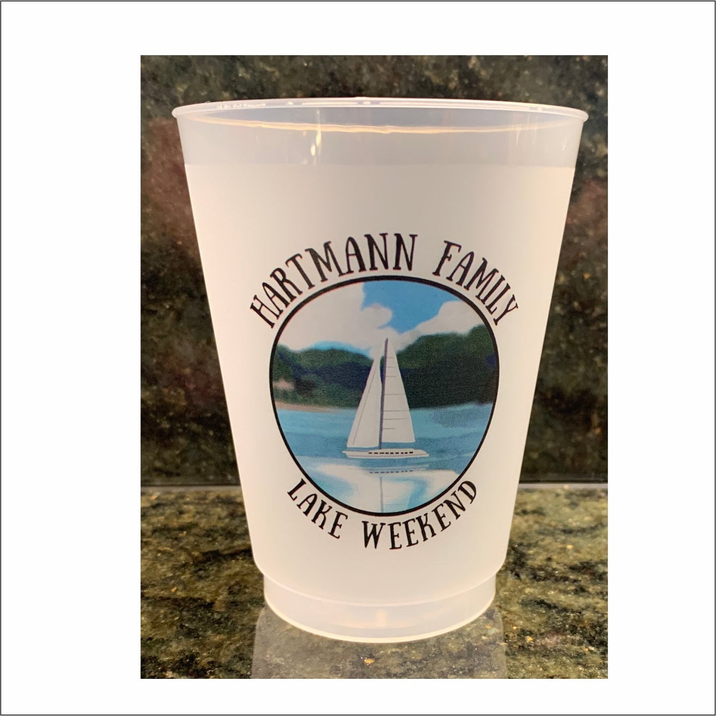 16 oz Personalized Frost Flex cups, Weddings, Party Favors, Stadium, Party, Custom, wedding, bachelorette, getaway, cocktails, seafood boil