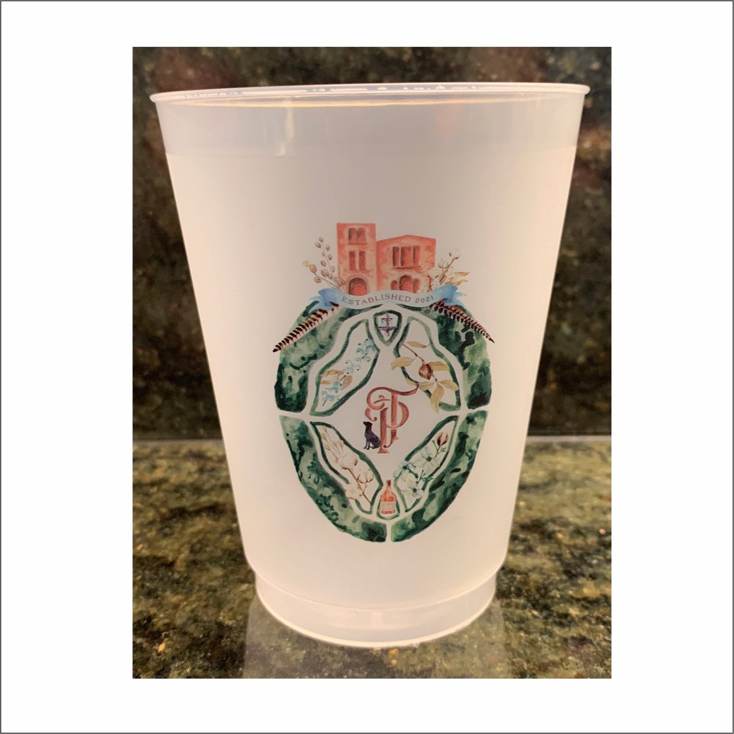 16 oz Personalized Frost Flex cups, Weddings, Party Favors, Stadium, Party, Custom, wedding, bachelorette, getaway, cocktails, seafood boil