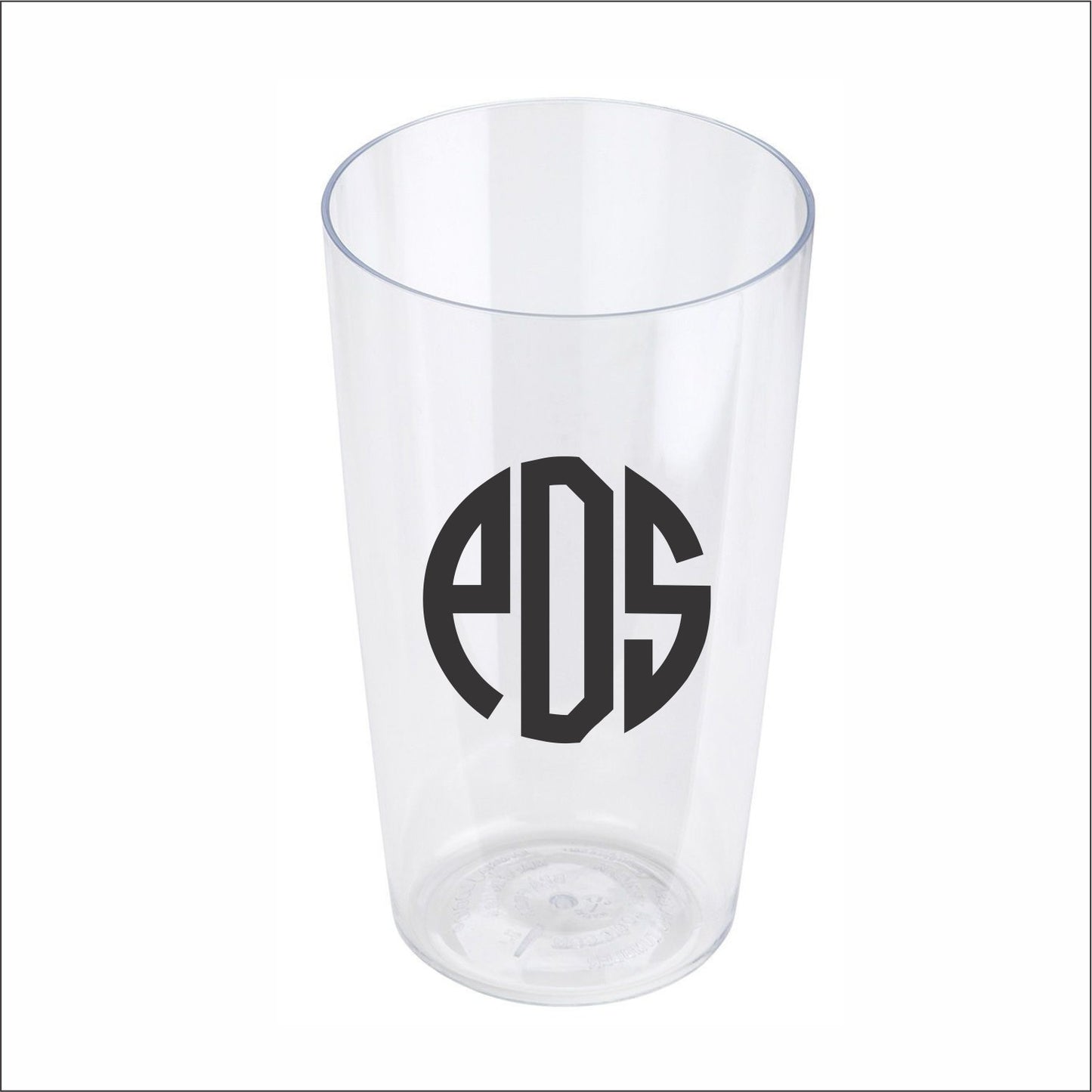20oz Personalized plastic craft pint glass, custom printed, beer glasses, weddings, bachelor parties, groomsman, housewarming, Tritan