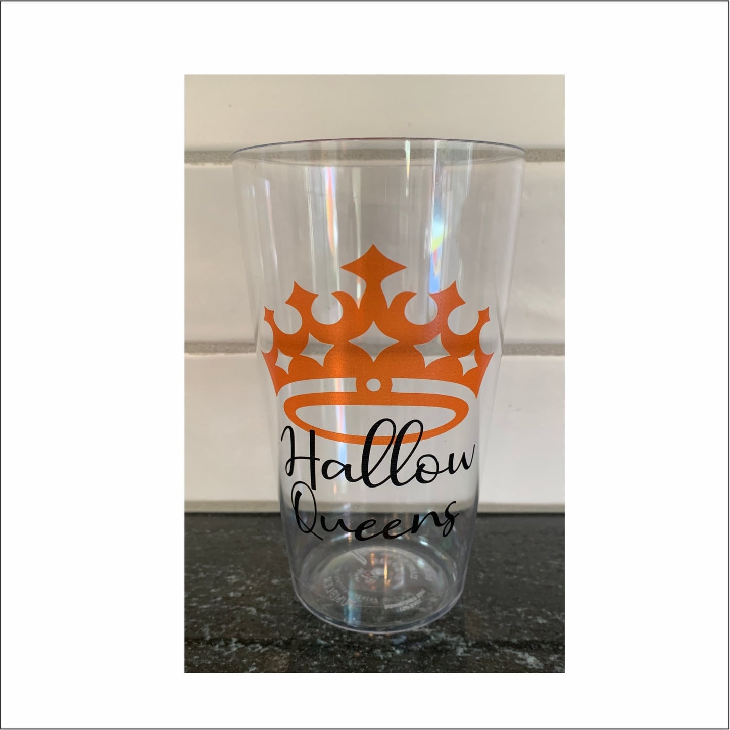 20oz Personalized plastic craft pint glass, custom printed, beer glasses, swag bags, bags, bachelor, groomsman, housewarming, Hockey, Tritan