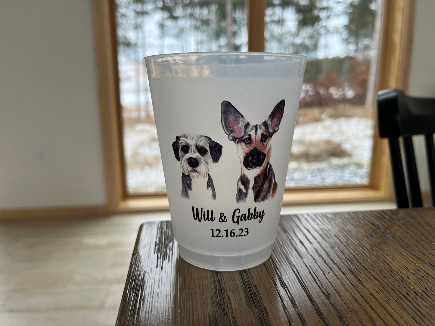 16oz Personalized Frost Flex cups, one lucky duck, first birthday, custom printed