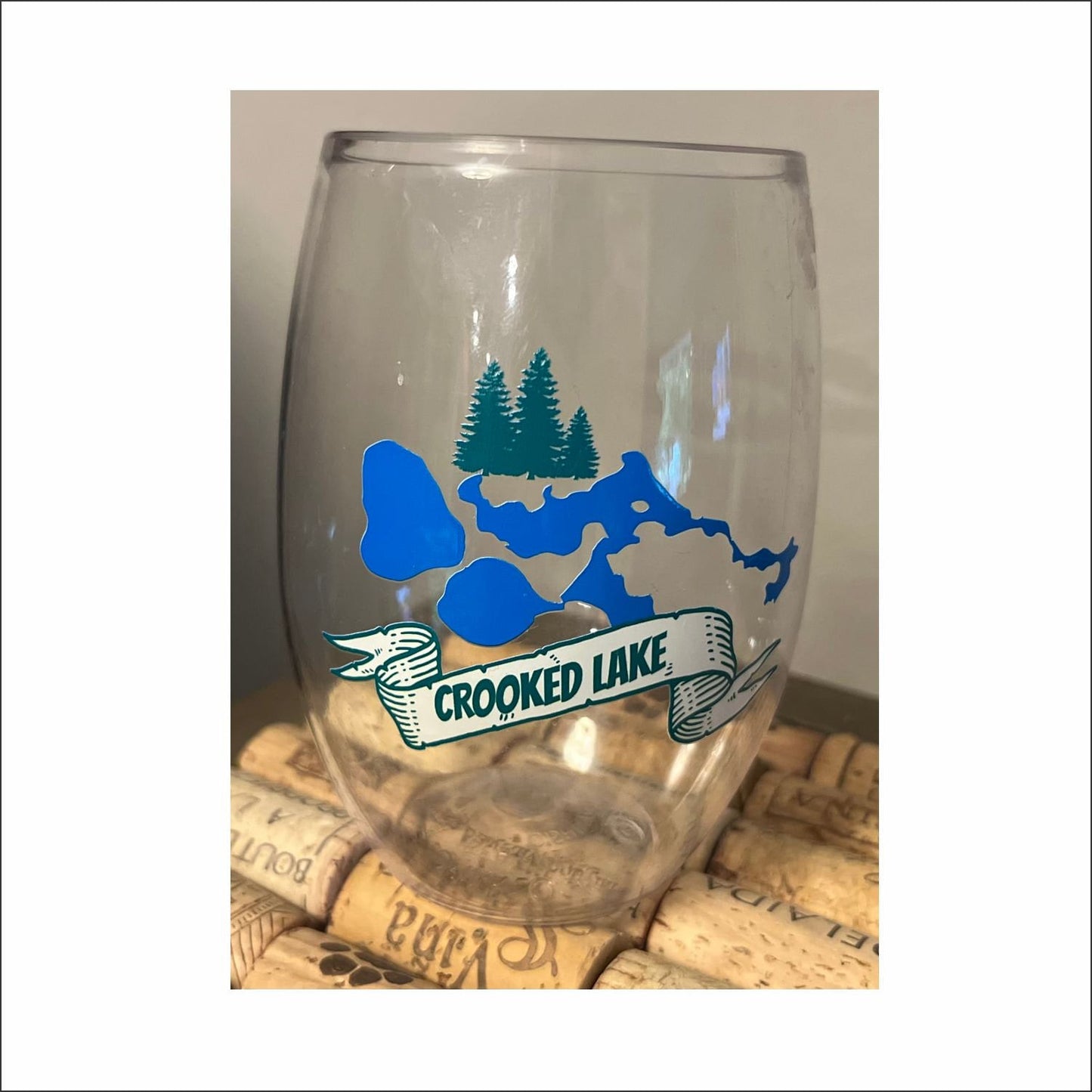 Lake Life - 16oz personalized Tritan stemless plastic wine glasses, gifts for her, gifts for him, housewarming gift, shatterproof, boat cups